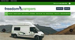 Desktop Screenshot of freedomcampers.co.nz